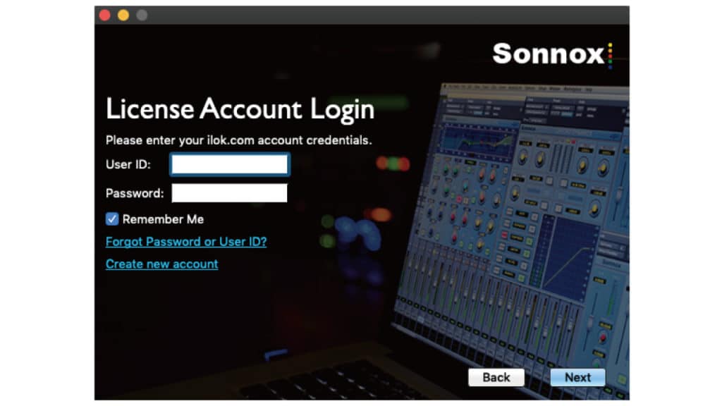 User-ID-password-sonnox-ilok