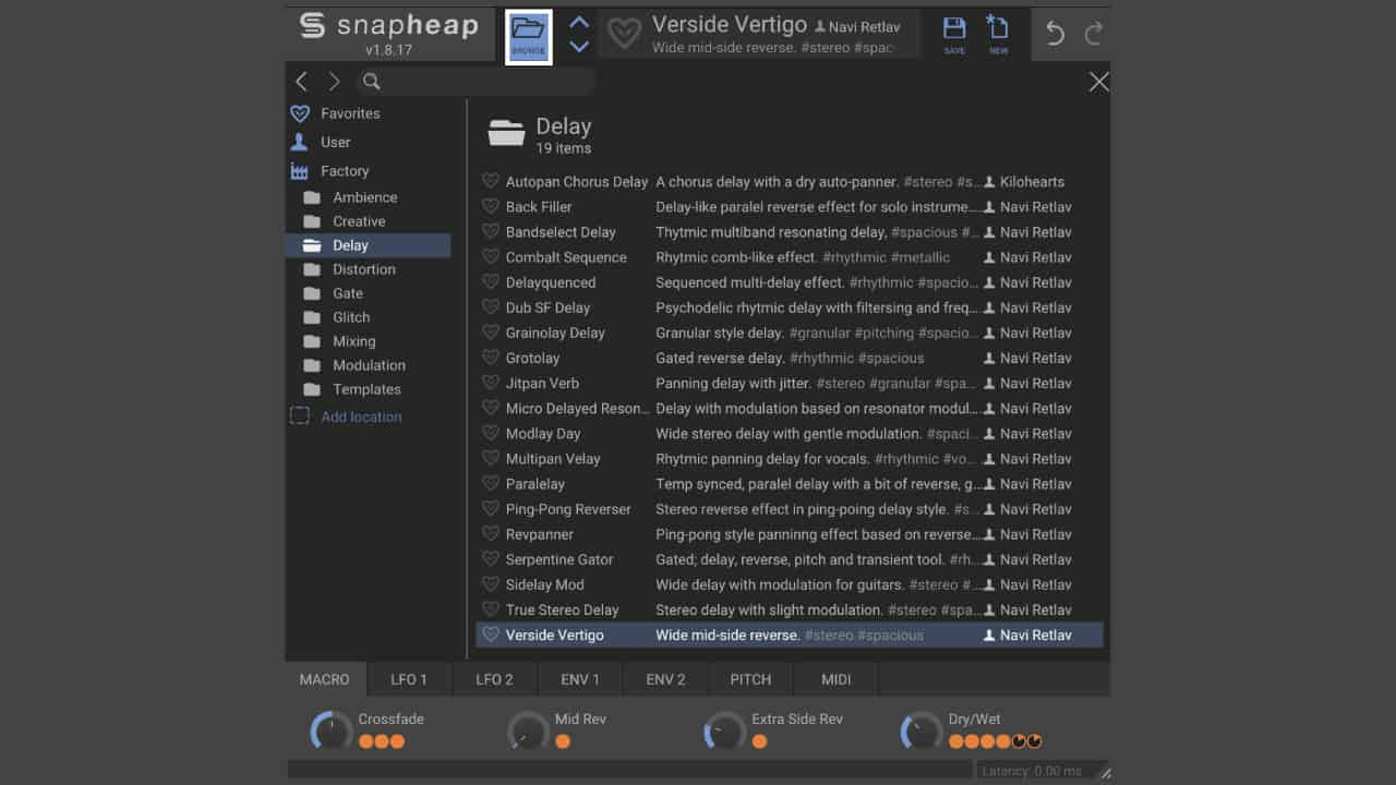 【無料】Kilohearts「Snap Heap + Toolbox FREE」レビューと使い方！モジュラーエフェクトユニット+6種エフェクト